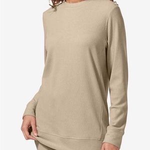 NWT Tommy John Zen Ribbed Long Sleeve Crew Lounge Top and Jogger (XL)